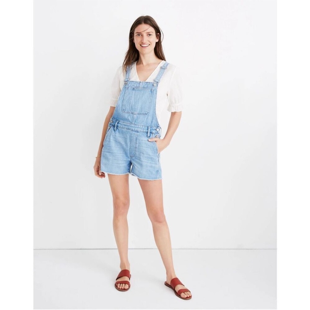 Madewell Adirondack Denim Overall Shorts